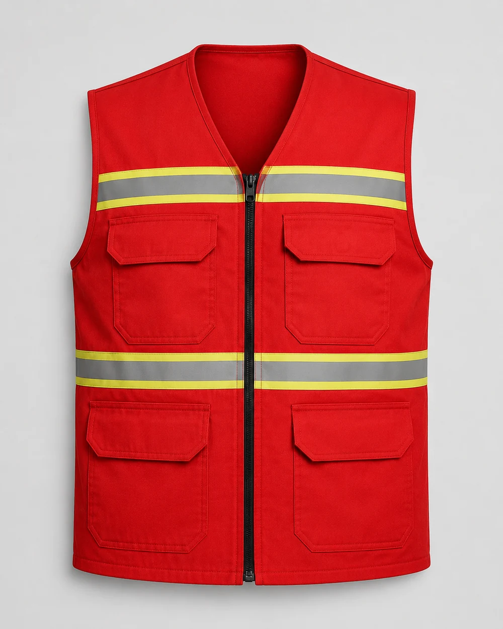 Ropa de trabajo de alta visibilidad con cinta reflectiva