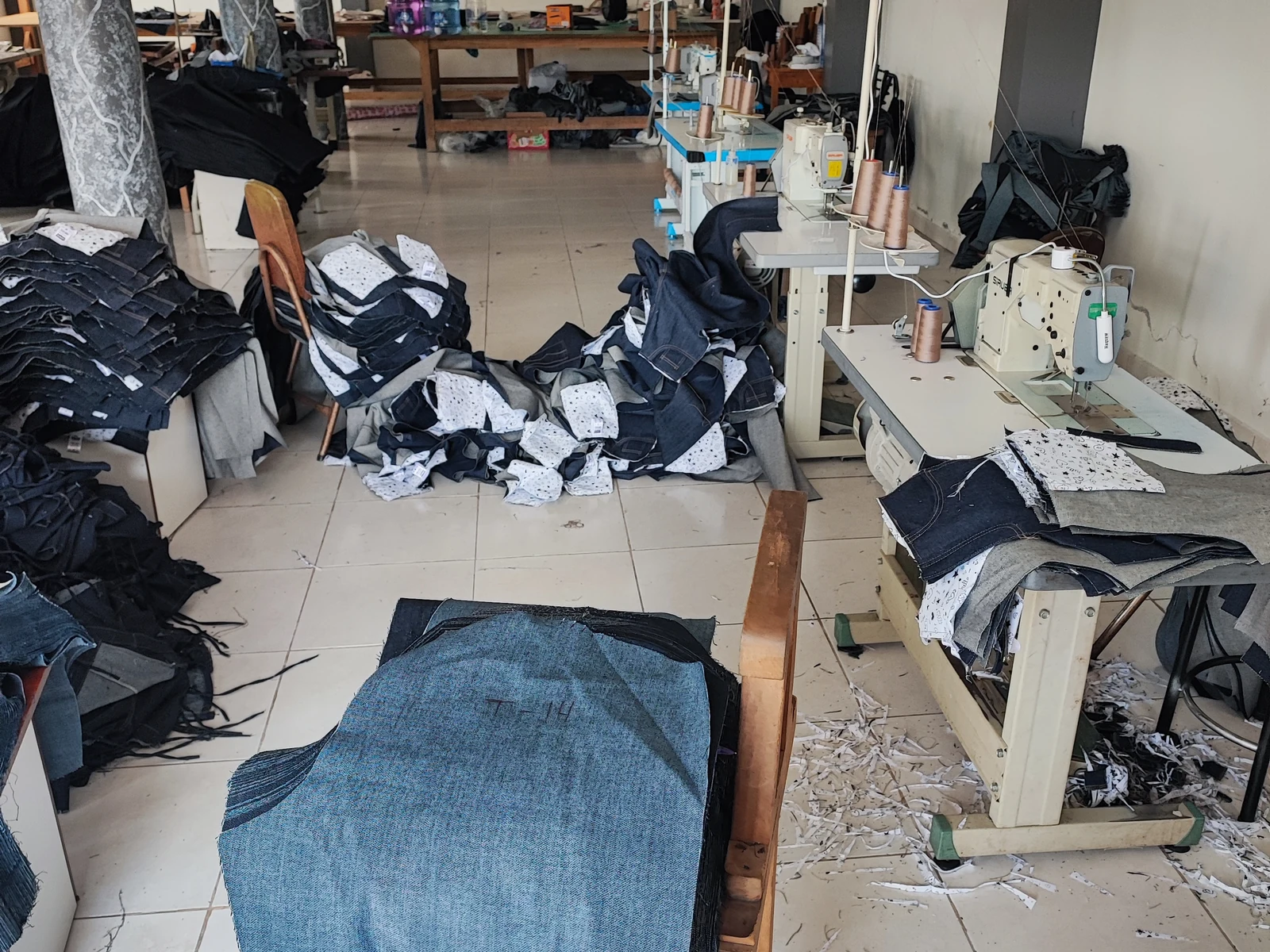 Taller textil en Pelileo, Ecuador